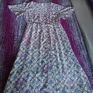 Boho sheer maxi dress